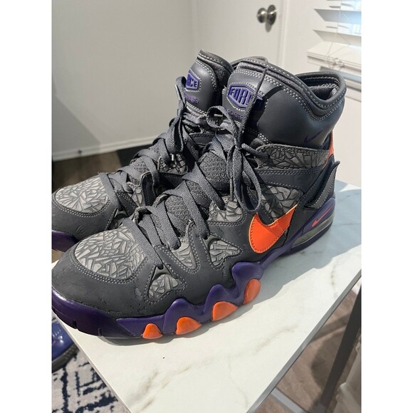 NIKE 2012 AIR 2 STRONG 555104 001 BARKLEY GREY FORCE MAX PENNY ZOOM FLIGHT V - Picture 3 of 8